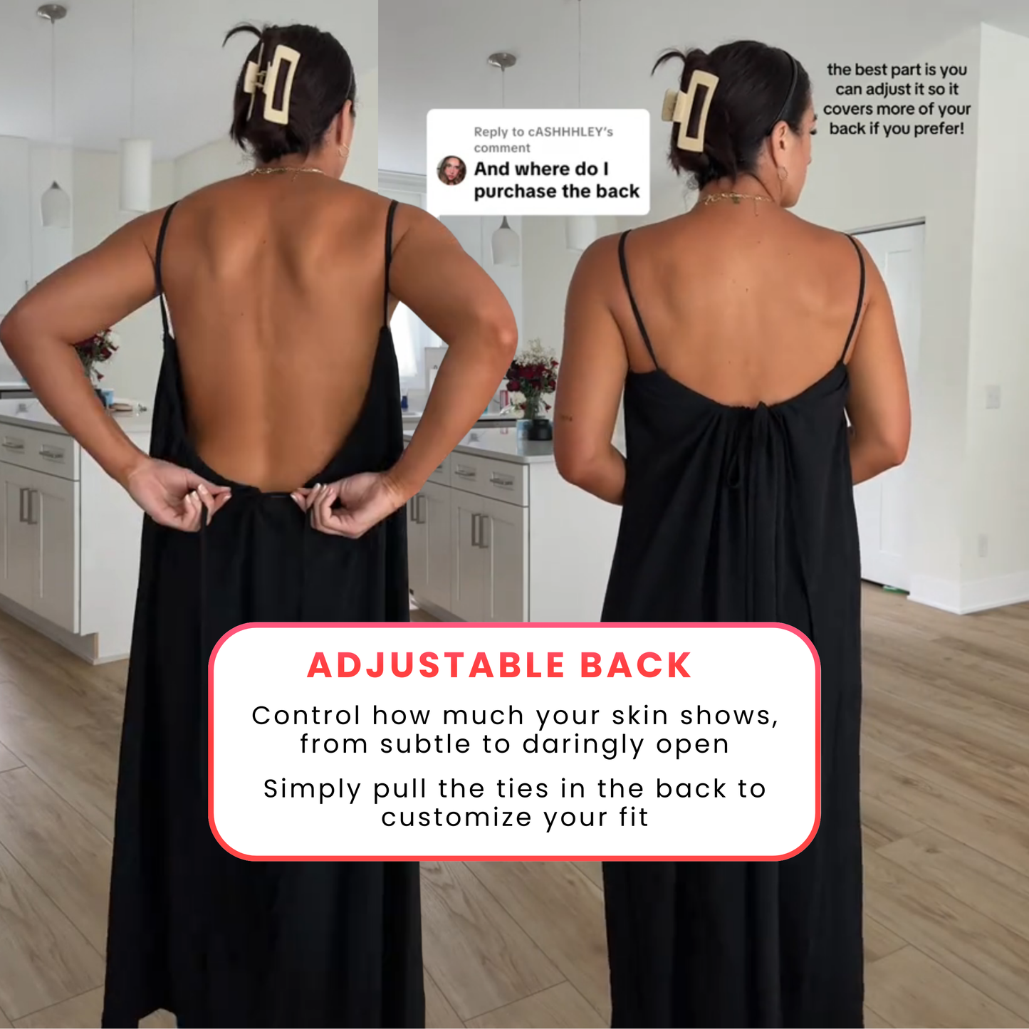 L’Après-Soir Backless Cami Dress