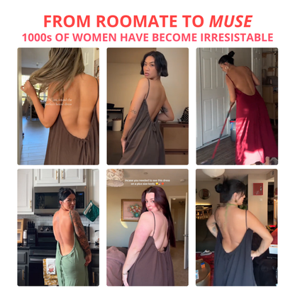 L’Après-Soir Backless Cami Dress